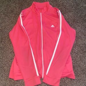 Pink adidas jacket, Size S